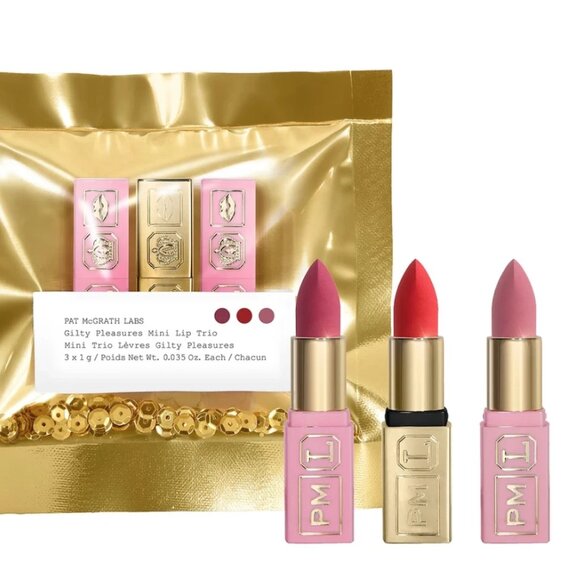 NEW PAT McGRATH MINI GILTY PLEASURES LIP TRIO 3 MatteTrance Lipsticks NEW SEALED - Picture 8 of 8